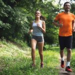 Fitness training for couple in love