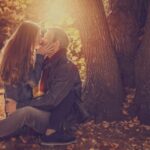 love couple in season on tree