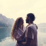 Loving couple having a romantic moment