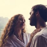 Loving couple having a romantic moment