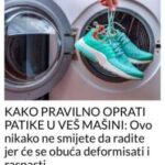 KAKO PRAVILNO OPRATI PATIKE U VEŠ MAŠINI: Ovo nikako ne smijete da radite jer će se obuća deformisati i raspasti