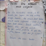 Žena Ostavila Poruku Kradljivcu Cvijeća: Građani Preplavili Komentare Porukama Podrške (FOTO)