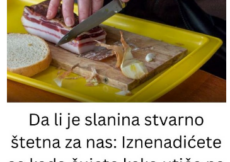Da li je slanina stvarno štetna za nas: Iznenadićete se kada čujete kako utiče na vaše zdravlje, obavezno pročitajte!