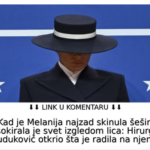 Kad je Melanija najzad skinula šešir, šokirala je svet izgledom lica: Hirurg Duduković otkrio šta je radila na njemu