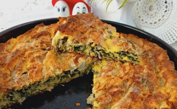 Najmekša pita sa sirom i spanaćem od gotovih kora – Sočna i vazdušasta Najmekša pita sa sirom i spanaćem od gotovih kora - Sočna i vazdušasta