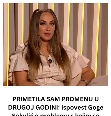 PRIMETILA SAM PROMENU U DRUGOJ GODINI: Ispovest Goge Sekulić o problemu s kojim se suočava sin – “Prestao je da me zove” PRIMETILA SAM PROMENU U DRUGOJ GODINI: Ispovest Goge Sekulić o problemu s kojim se suočava sin – “Prestao je da me zove”