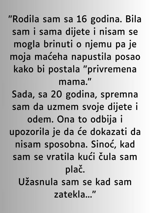 “Rodila sam sa 16 godina…” “Rodila sam sa 16 godina…”