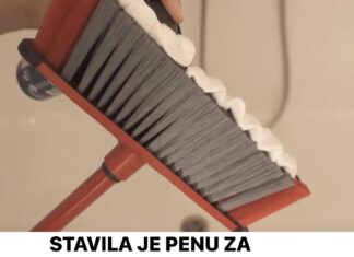 STAVILA JE PENU ZA BRIJANJE NA METLU I ODUŠEVILA SE REZULTATIMA: Čišćenje nikada nije bilo LAKŠE, sve se sija STAVILA JE PENU ZA BRIJANJE NA METLU I ODUŠEVILA SE REZULTATIMA: Čišćenje nikada nije bilo LAKŠE, sve se sija