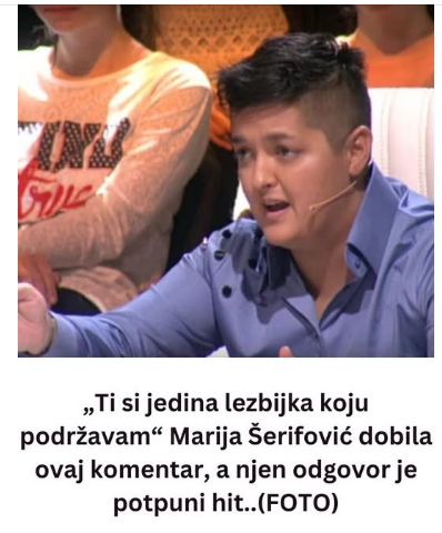 „Ti si jedina lezbijka koju podržavam“ Marija Šerifović dobila ovaj komentar, a njen odgovor je potpuni hit..(FOTO) „Ti si jedina lezbijka koju podržavam“ Marija Šerifović dobila ovaj komentar, a njen odgovor je potpuni hit..(FOTO)