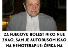 Za njegovu bolest niko nije znao, sam je autobusom išao na hemoterapije: Ćerka na njegovom grobu ni suzu nije pustila