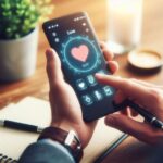 A user using a dating app on a smartphone, showcasing the role of technology in dating.