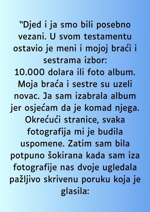 “Djed i ja smo bili posebno vezani….” “Djed i ja smo bili posebno vezani….”