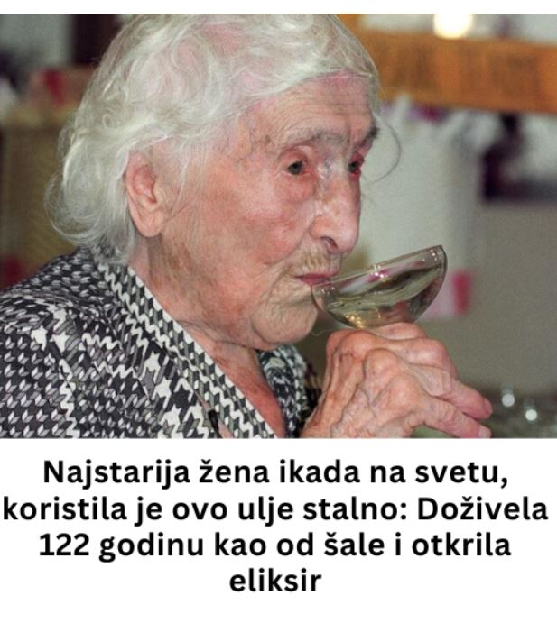 Najstarija žena ikada na svetu, koristila je ovo ulje stalno: Doživela 122 godinu kao od šale i otkrila eliksir Najstarija žena ikada na svetu, koristila je ovo ulje stalno: Doživela 122 godinu kao od šale i otkrila eliksir