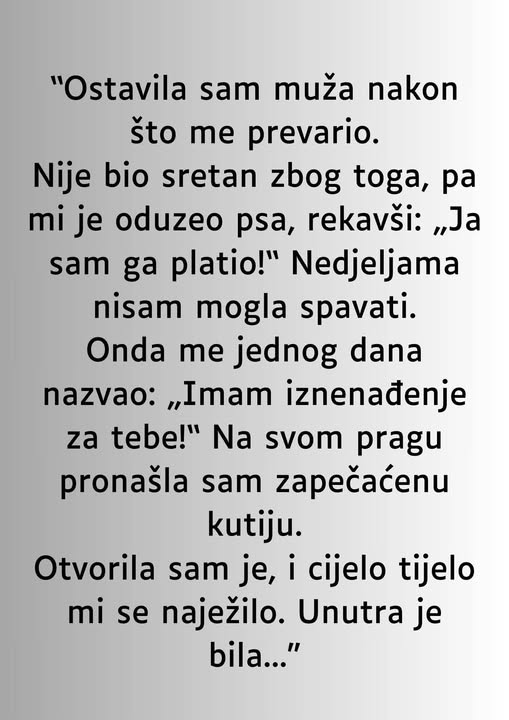 “Ostavila sam muža nakon što me prevario…” “Ostavila sam muža nakon što me prevario…”