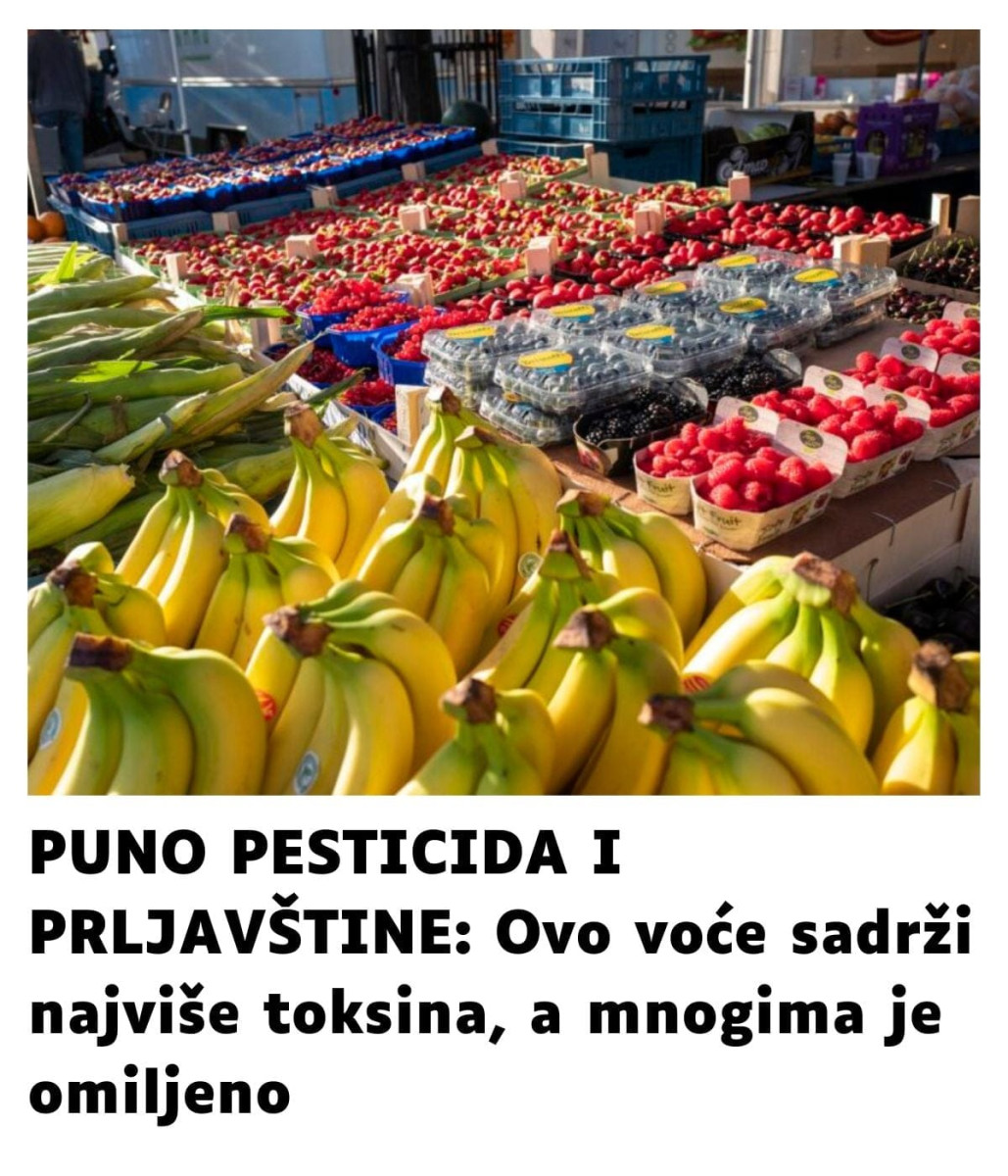 PUNO PESTICIDA I PRLJAVŠTINE: Ovo voće sadrži najviše toksina, a mnogima je omiljeno PUNO PESTICIDA I PRLJAVŠTINE: Ovo voće sadrži najviše toksina, a mnogima je omiljeno