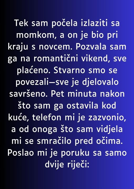 “Tek sam počela izlaziti sa momkom…” “Tek sam počela izlaziti sa momkom…”