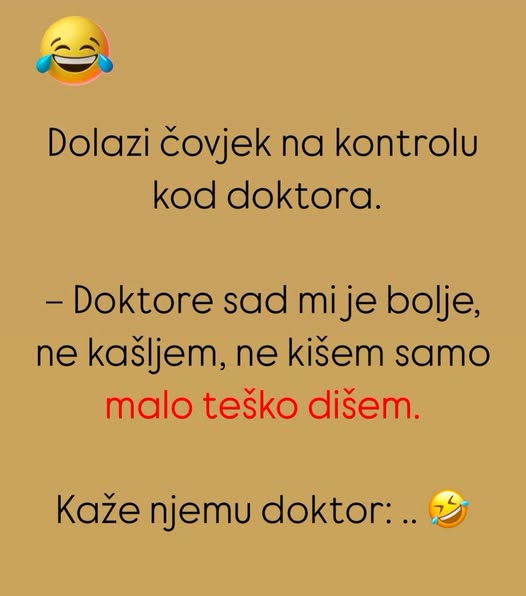 VIC: DOKTORE, NE KAŠLJEM VIC: DOKTORE, NE KAŠLJEM