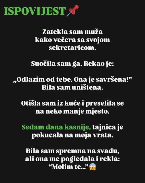 ZATEKLA SAM MUŽA SA NJEGOVOM SEKRETARICOM na večeri: Evo šta mi je rekao ZATEKLA SAM MUŽA SA NJEGOVOM SEKRETARICOM na večeri: Evo šta mi je rekao