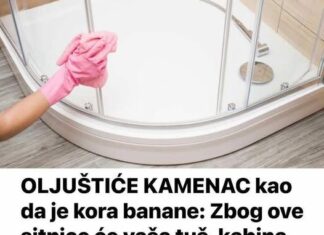 OLJUŠTIĆE KAMENAC kao da je kora banane: Zbog ove sitnice će vaša tuš-kabina izgledati kao da ste je tek kupili