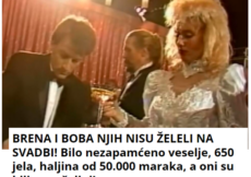 BRENA I BOBA NJIH NISU ŽELELI NA SVADBI! Bilo nezapamćeno veselje, 650 jela, haljina od 50.000 maraka, a oni su bili nepoželjni!