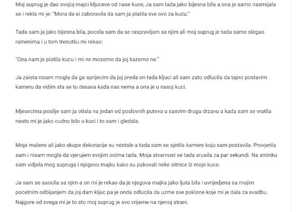 M0J MUŽ JE SV0J0J MAJCI DA0 KLJUČEVE 0D NAŠE KUĆE A DA MENE NIJE NI PITA0