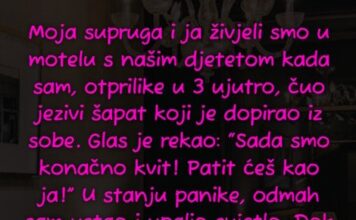 “Moja žena i ja smo odsjedali u motelu s našom bebom…”