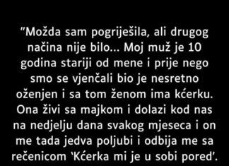 “Možda sam pogriješila, ali drugog načina nije bilo… “Možda sam pogriješila, ali drugog načina nije bilo…