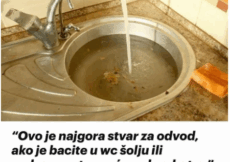 Ova stvar je najgora stvar za odvod! Ako ga bacite u toalet ili lavabo, stvrdne se kao beton – UPOZORAVA VODOINSTALATER
