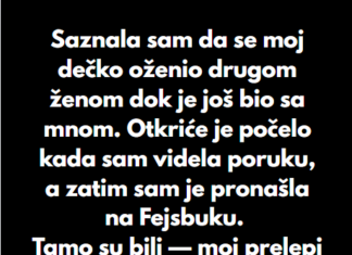 “Saznala sam da se moj dečko oženio drugom ženom dok je još bio sa mnom…” “Saznala sam da se moj dečko oženio drugom ženom dok je još bio sa mnom…”