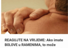 Ako imate BOLOVE U RAMENIMA, to može ukazivati ​na probleme sa jednim od NAJVAŽNIJIH ORGANA u tijelu! – REAGUJTE NA VRIJEME