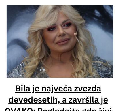 Bila je najveća zvezda devedesetih, a završila je OVAKO: Pogledajte gde živi Zorana Pavić, kuhinja u kojoj sprema hranu sve govori (FOTO) Bila je najveća zvezda devedesetih, a završila je OVAKO: Pogledajte gde živi Zorana Pavić, kuhinja u kojoj sprema hranu sve govori (FOTO)