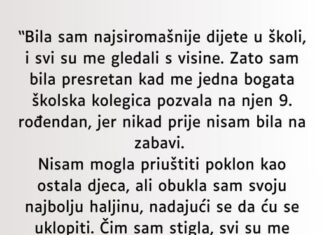 “Bila sam najsiromašnije dijete u školi…” “Bila sam najsiromašnije dijete u školi…”