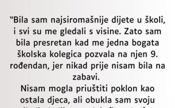 “Bila sam najsiromašnije dijete u školi…” “Bila sam najsiromašnije dijete u školi…”
