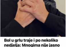 Bol u grlu traje i po nekoliko nedjelja: Mnogima nije jasno šta se dešava, OVO JE GLAVNI UZROK