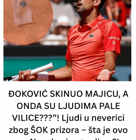 ĐOKOVIĆ SKINUO MAJICU, A ONDA SU LJUDIMA PALE VILICE???”! Ljudi u neverici zbog ŠOK prizora – šta je ovo na Novakovim grudima!