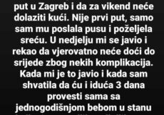 Moj muž mi je javio da…