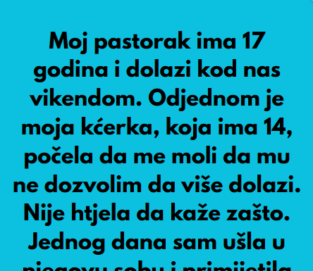 “Moj pastorak ima 17 godina i dolazi kod nas vikendom…” “Moj pastorak ima 17 godina i dolazi kod nas vikendom…”