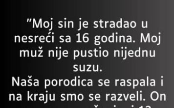“Moj sin je stradao u nesreći sa 16 godina…” “Moj sin je stradao u nesreći sa 16 godina…”
