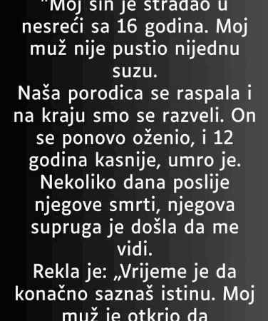“Moj sin je stradao u nesreći sa 16 godina…”