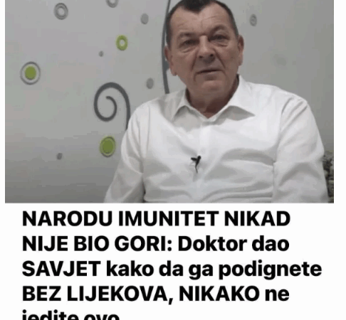 NARODU IMUNITET NIKAD NIJE BIO GORI: Doktor dao SAVJET kako da ga podignete BEZ LIJEKOVA, NIKAKO ne jedite ovo