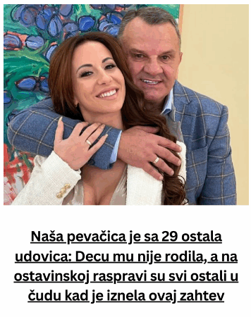 Naša pevačica je sa 29 ostala udovica: Decu mu nije rodila, a na ostavinskoj raspravi su svi ostali u čudu kad je iznela ovaj zahtev