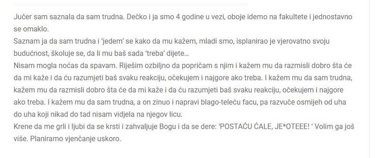 Ostala je TRUDNA i rešila je da KAŽE dečku ali ono ŠTO joj je REKAO nakon TOGA će PAMTITI dok je ŽIVA!