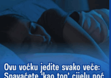 Ovu voćku jedite svako veče: Spavaćete ‘kao top’ cijelu noć