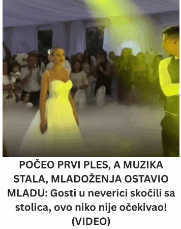 POČEO PRVI PLES, A MUZIKA STALA, MLADOŽENJA OSTAVIO MLADU: Gosti u neverici skočili sa stolica, ovo niko nije očekivao! (VIDEO)