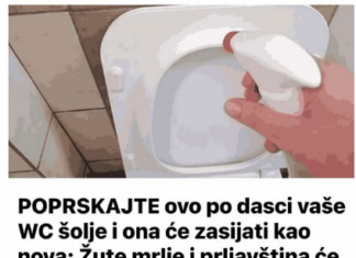 POPRSKAJTE ovo po dasci vaše WC šolje i ona će zasijati kao nova: Žute mrlje i prljavština će nestati TRENUTNO! POPRSKAJTE ovo po dasci vaše WC šolje i ona će zasijati kao nova: Žute mrlje i prljavština će nestati TRENUTNO!