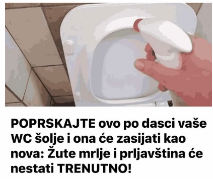 POPRSKAJTE ovo po dasci vaše WC šolje i ona će zasijati kao nova: Žute mrlje i prljavština će nestati TRENUTNO!