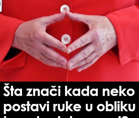 Psihologija objašnjava šta znači kada neko postavi ruke u obliku trougla dok govori: Ima poseban naziv Psihologija objašnjava šta znači kada neko postavi ruke u obliku trougla dok govori: Ima poseban naziv