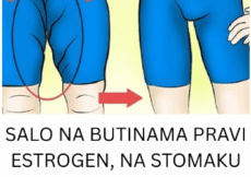 SALO NA BUTINAMA PRAVI ESTROGEN, NA STOMAKU KORTIZOL: Evo Kako Da Zaustavite Hormonsko Gojenje