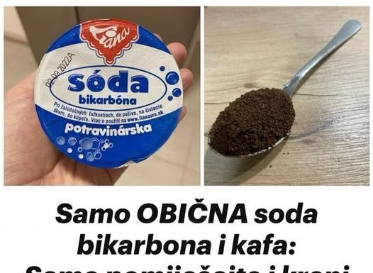 Samo OBIČNA soda bikarbona i kafa: Samo pomiješajte i kreni – DAME, to je najbolja stvar ikad Samo OBIČNA soda bikarbona i kafa: Samo pomiješajte i kreni – DAME, to je najbolja stvar ikad