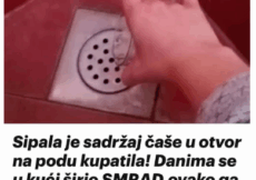 SIPALA JE SADRŽAJ ČAŠE U OTVOR NA PODU KUPATILA! Danima se u kući ŠIRIO SMRAD, ovako ga je ELIMINISALA!